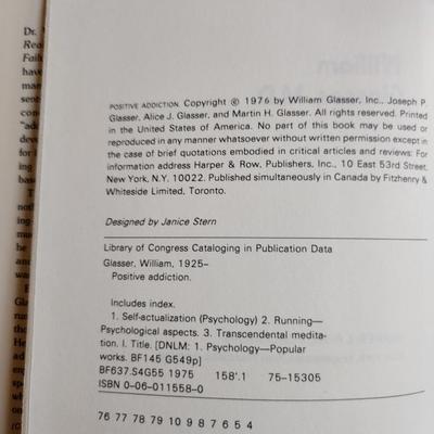 Positive Addiction by William Glasser, MD - Authographed