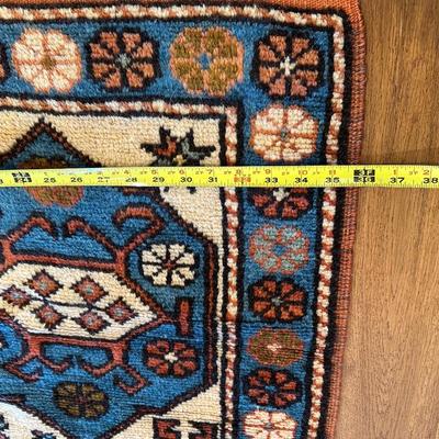 Small Vintage Turkish Kazak Rug