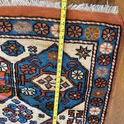 Small Vintage Turkish Kazak Rug