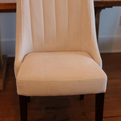 Velvet Upholstered Back Side Chair