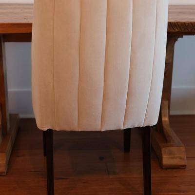 Velvet Upholstered Back Side Chair
