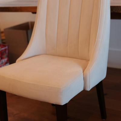 Velvet Upholstered Back Side Chair