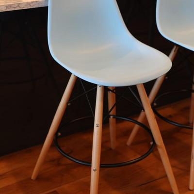 Three Bar Height Armless Chairs (3)