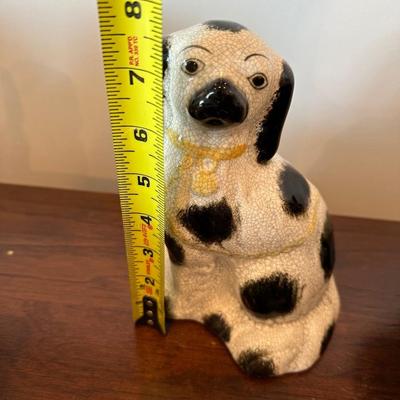 Fritz & Floyd Pair of Porcelain Staffordshire Dogs Bookends/Decor
