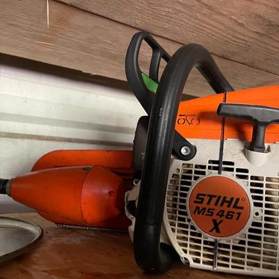 Stihl MS 461 X Chainsaw with Auger Attachment, Etc
