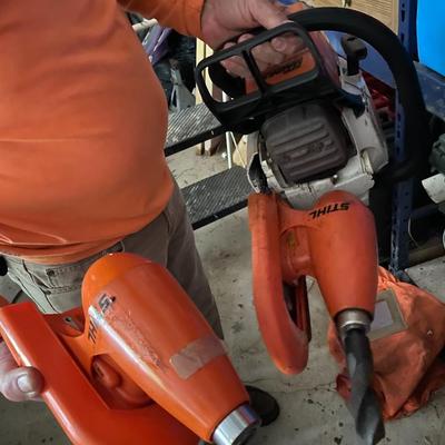 Stihl MS 461 X Chainsaw with Auger Attachment, Etc