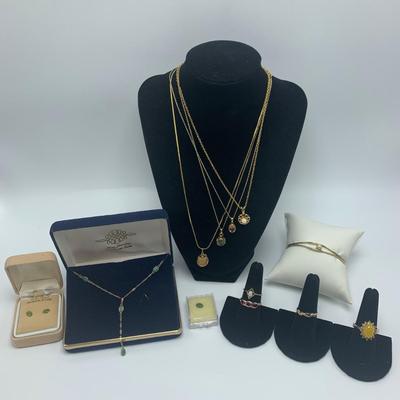 14K, 10K & 925 Necklaces, Rings, & Stud Earrings (B4-HS)