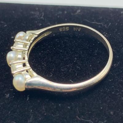 Lovely Pearl Necklaces, Rings, & Earrings with 14K & 925 (B4-HS)