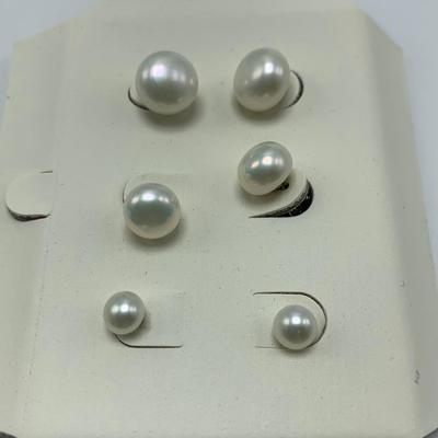 Lovely Pearl Necklaces, Rings, & Earrings with 14K & 925 (B4-HS)