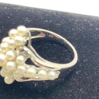 Lovely Pearl Necklaces, Rings, & Earrings with 14K & 925 (B4-HS)