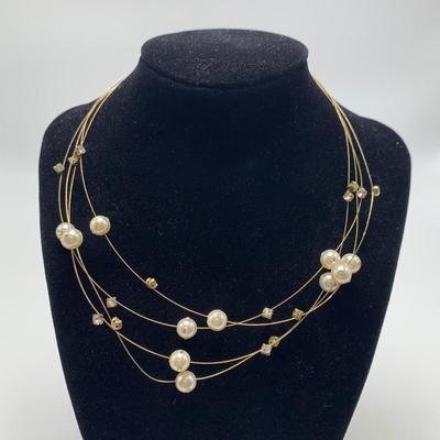 Lovely Pearl Necklaces, Rings, & Earrings with 14K & 925 (B4-HS)