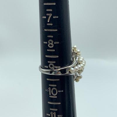 Lovely Pearl Necklaces, Rings, & Earrings with 14K & 925 (B4-HS)