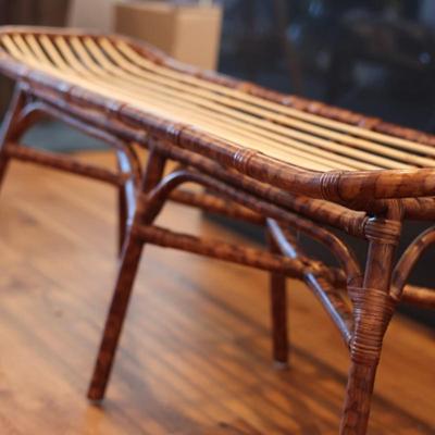 Natural Rattan Bench