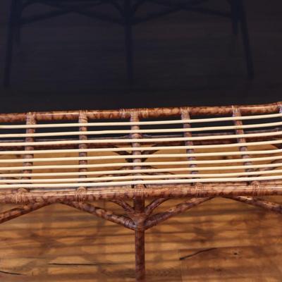 Natural Rattan Bench