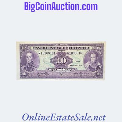 1973 VENEZUELA 10 BOLIVARES