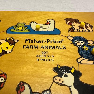 Fisher Price Wooden Puzzles & "Snoopy" Puppy on a Leash (BO-KL)