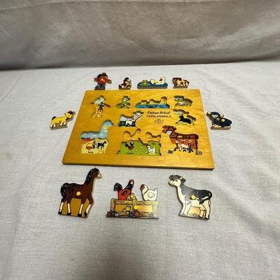 Fisher Price Wooden Puzzles & "Snoopy" Puppy on a Leash (BO-KL)