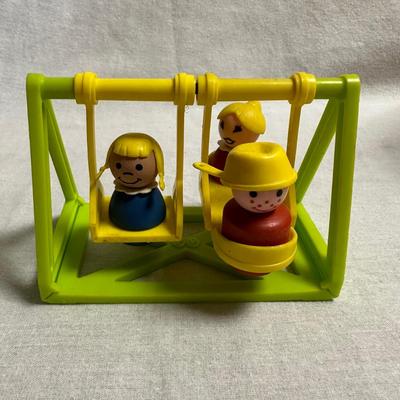 Vintage Playskool Schoolhouse with Playground & Retro-Style Camper (BO-KL)