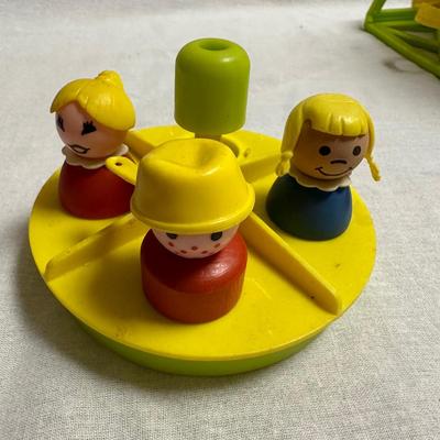 Vintage Playskool Schoolhouse with Playground & Retro-Style Camper (BO-KL)