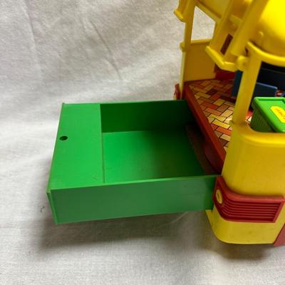 Vintage Playskool Schoolhouse with Playground & Retro-Style Camper (BO-KL)