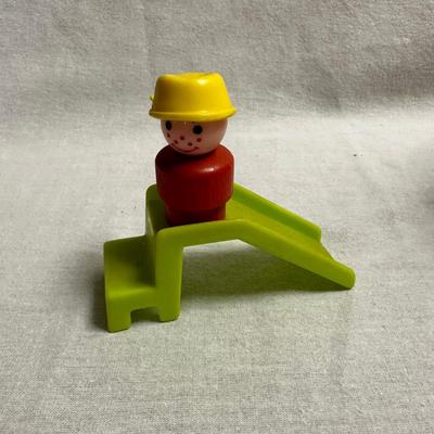 Vintage Playskool Schoolhouse with Playground & Retro-Style Camper (BO-KL)