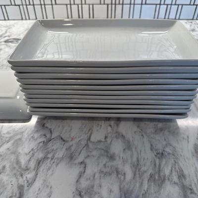 Set of 12 Crate & Barrel Plates