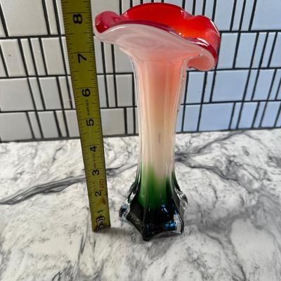 Glass Blown Lily Vase