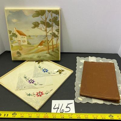 Vintage Hankies and Baby Book