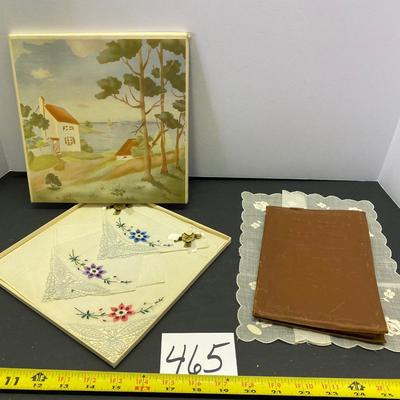 Vintage Hankies and Baby Book
