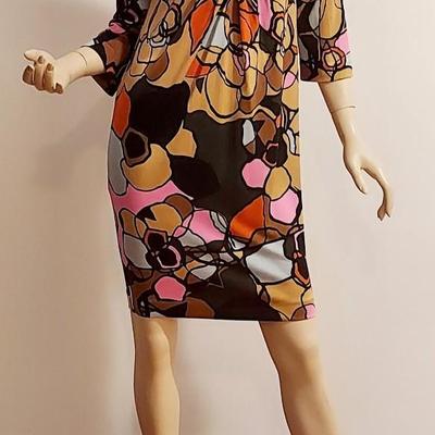 Diane von Furstenberg 100$ Silk Retro dress Bold colors Empire