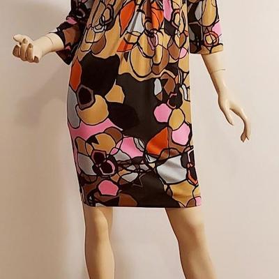 Diane von Furstenberg 100$ Silk Retro dress Bold colors Empire