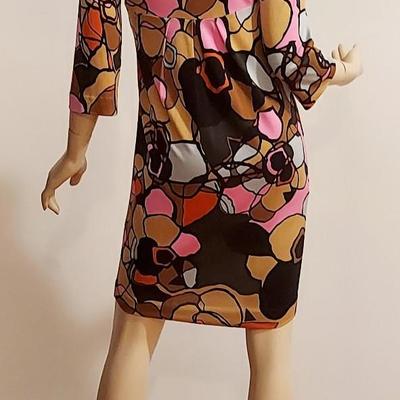 Diane von Furstenberg 100$ Silk Retro dress Bold colors Empire