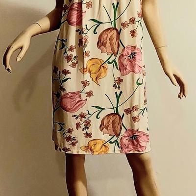 Vtg 60-70s Boutique Mini dress/House dress/GoGo Gucci like Floral print J. Accordero