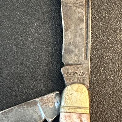 LOT 135. THREE  VINTAGE POCKET KNIFES