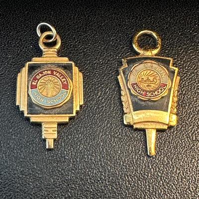 LOT 136. VINTAGE EL CAJON HIGH SCHOOL CHARMS