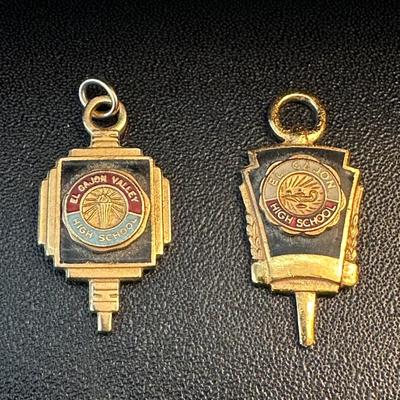 LOT 136. VINTAGE EL CAJON HIGH SCHOOL CHARMS