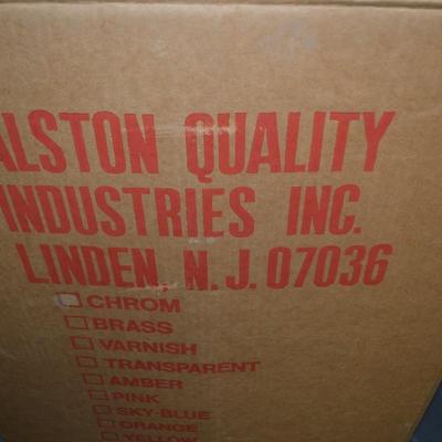 LOT 148 THREE ACRYLIC FOLDING CHAIRS AND ONE FRAME BY ALSTON QUALITY INDUSTRIES MADE IN ITALY