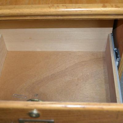 LOT 152. WOOD 2 DRAWER  FILE CABINET