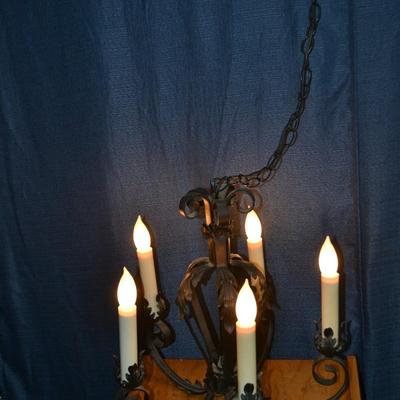 LOT 155. SWAG LAMP LIGHT FIXTURE
