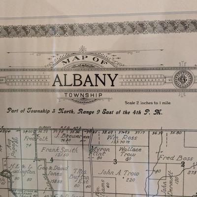 Delightful Plat Map of Albany, Wi