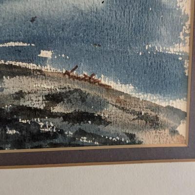 Original "The Slip-Port Washington" by Va. Kahl Watercolor