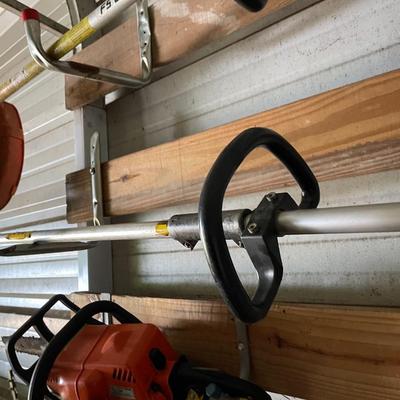 Stihl KM 90 R Pole Saw with Extension, heavy trim blade, Weedeater and Hedge Trimmer Attachments