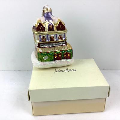 167 Dept.56 Large Mercury Glass Ornament "Theatre Royal"