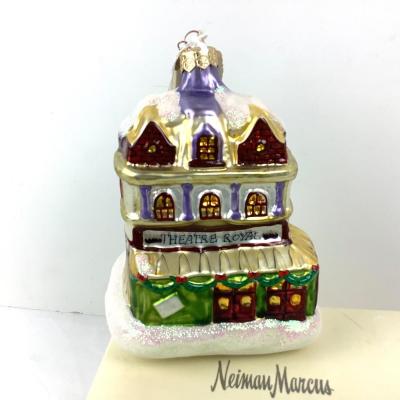 167 Dept.56 Large Mercury Glass Ornament "Theatre Royal"
