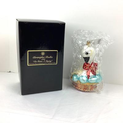 169 Christopher Radko NEW "Six Geese A Laying" Ornament