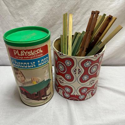 Vintage Playskool Lincoln Logs (BO-KL)