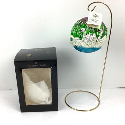 172 Christopher Radko "Seven Swans A Swimming" ornament