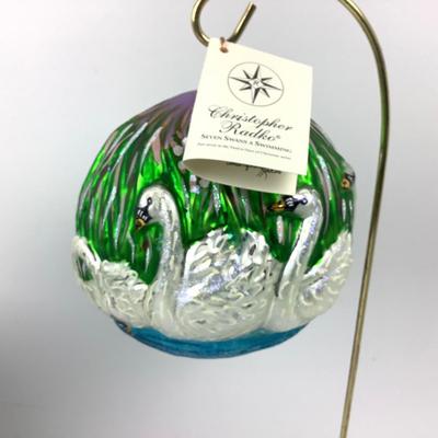 172 Christopher Radko "Seven Swans A Swimming" ornament