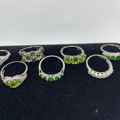 25 Rings & More Jewelry Featuring Green, Blue, & Yellow Gemstones on 14K, 10K, & 925 (B4-HS)