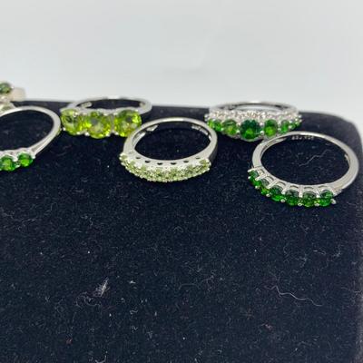 25 Rings & More Jewelry Featuring Green, Blue, & Yellow Gemstones on 14K, 10K, & 925 (B4-HS)